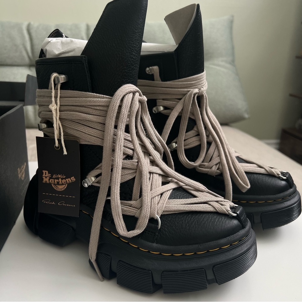 dm / dr / doc martens x rick owens 1460 DMXL mega lace boot